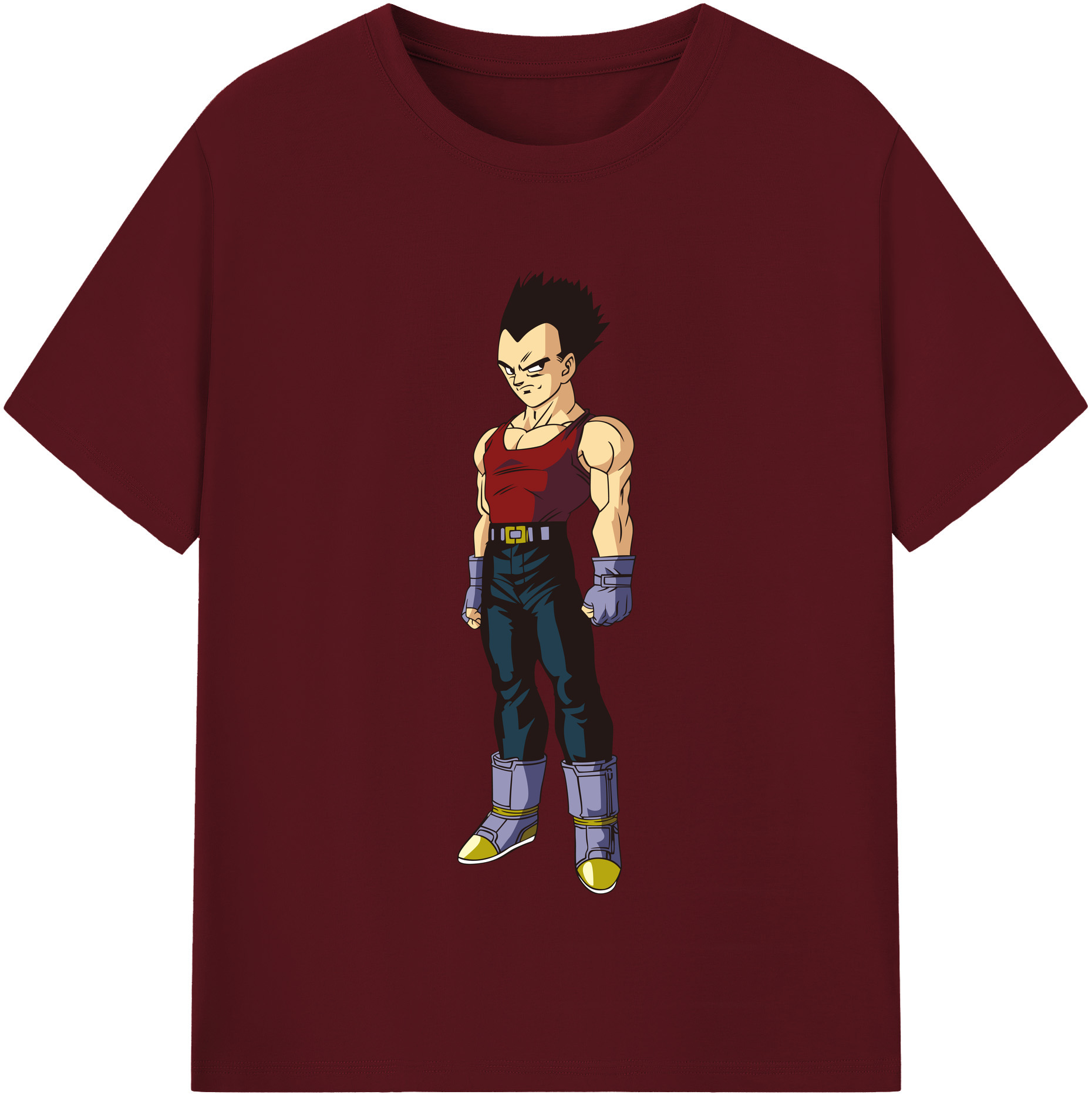 （画像用） ドラゴンボール ベジータ四世（Bejīta Yonsei）DRAGON BALL Vegeta IV 綿100％半袖Tシャツ（フロントプリント）